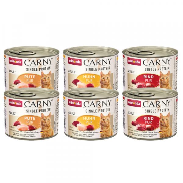 Pakiet próbny animonda Carny Single Protein Adult - 6 x 200 g