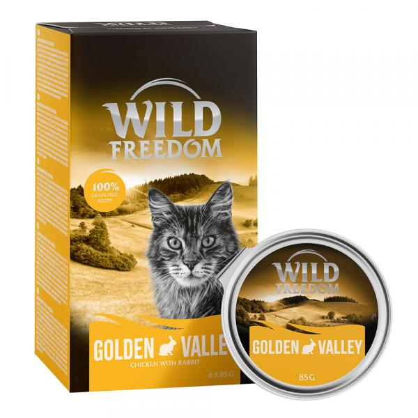 Pakiet Wild Freedom Adult, tacki, 24 x 85 g - Golden Valley, królik i kurczak