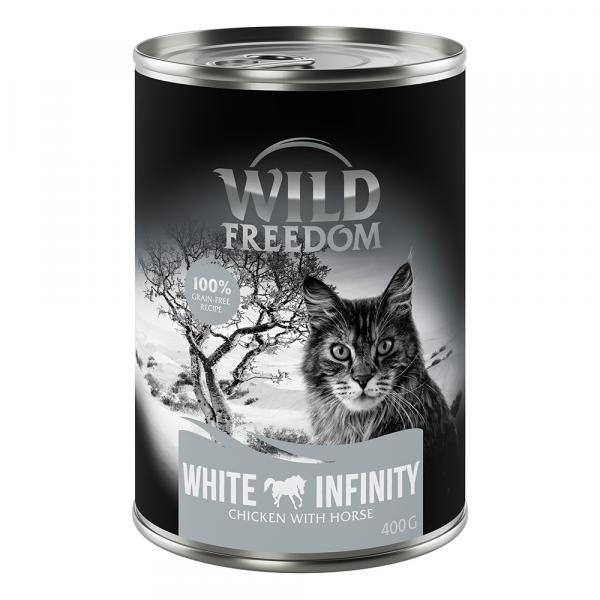 Pakiet Wild Freedom Adult, 12 x 400 g - bez zbóż - White Infinity - Konina i kurczak