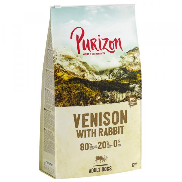 Purizon Adult, dziczyzna i królik, bez zbóż - 2 x 12 kg