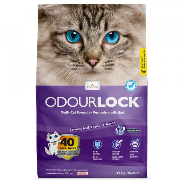 ODOURLOCK Lawendowy żwirek dla kota - 12 kg