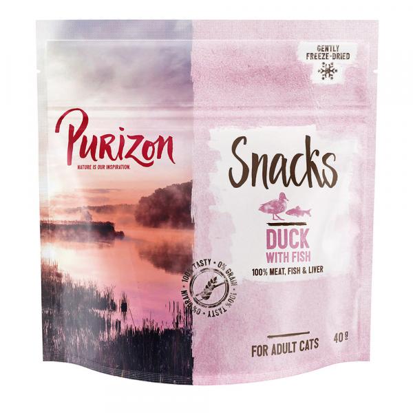 Purizon Snacks, kaczka z rybą (bez zbóż) - 3 x 40 g