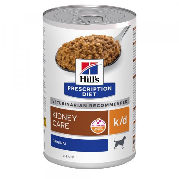 24 + 12 gratis! Hill's Prescription Diet, 36 x 350 g / 360 g / 370 g - k/d Kidney Care, 36 x 350 g