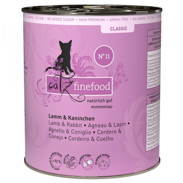 Catz finefood w puszkach, 12 x 800 g - Jagnięcina i królik