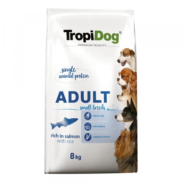 Tropidog Premium Adult Small, łosoś - 8 kg