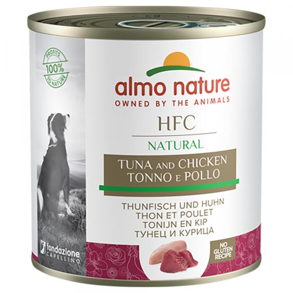 Korzystny pakiet Almo Nature HFC, 12 x 280 g / 290 g - Tuńczyk z kurczakiem, 290 g