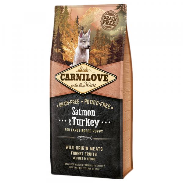 Carnilove Large Puppy Salmon and Turkey, łosoś i indyk - 12 kg