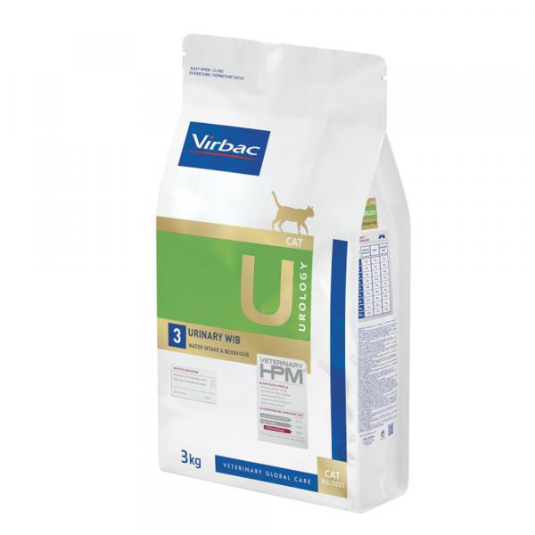 Virbac Veterinary HPM Cat Urology Water Intake & Behaviour U3 - 2 x 3 kg