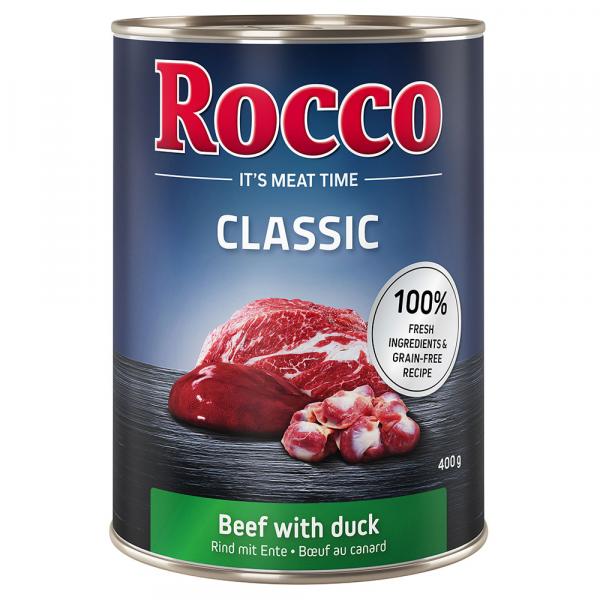 Pakiet mieszany Rocco Classic, 12 x 400 g - Wołowina z kaczką