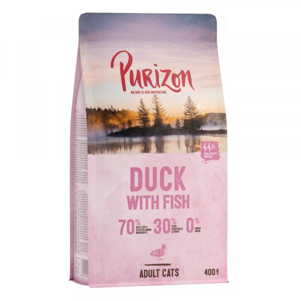 Purizon Adult dla kota, kaczka i ryba – bez zbóż - 400 g