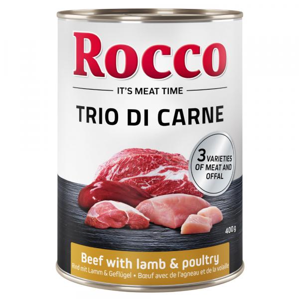 Rocco Classic Trio di Carne, 6 x 400 g - Wołowina, jagnięcina i drób