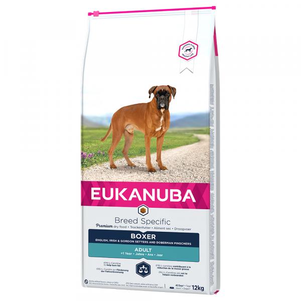 12 kg Eukanuba Adult Breed Specific, karma sucha dla psa w super cenie! - Boxer