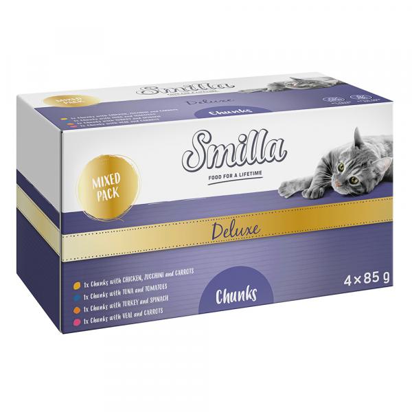 Smilla Deluxe kawałeczki w sosie, 12 x 85 g - Pakiet mieszany