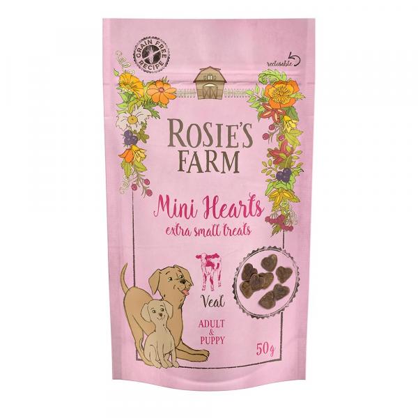 2 + 1 gratis! Rosie's Farm, przysmaki, 3 x 50 g / 70 g - Puppy & Adult \