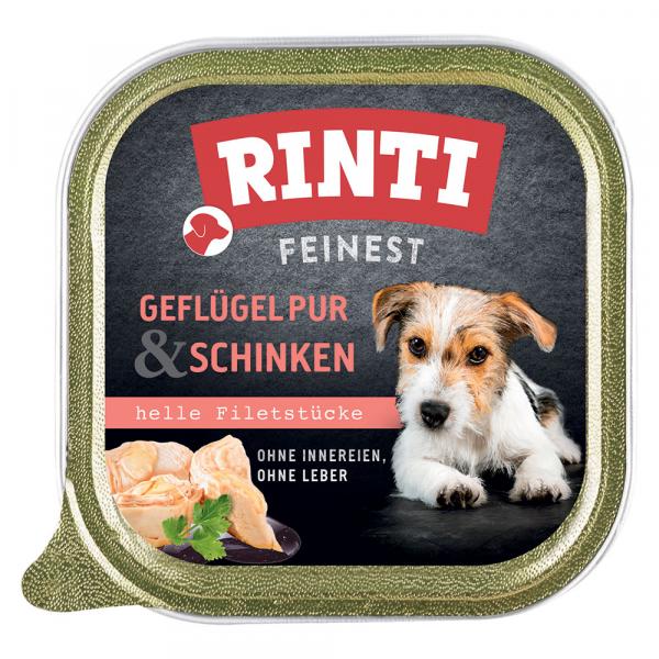 Megapakiet RINTI Feinest, 22 x 150 g - Drób z szynką