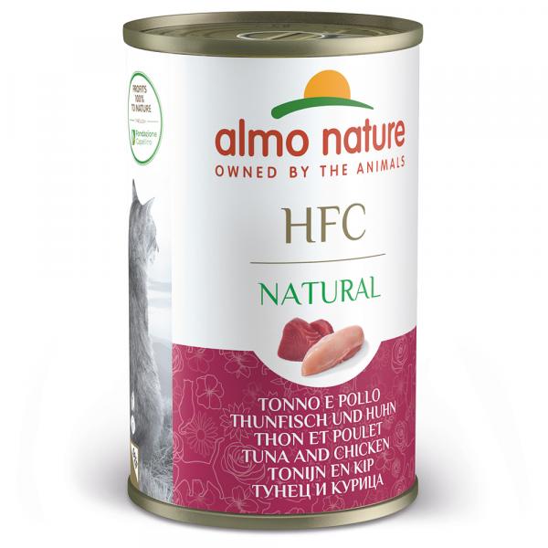 Almo Nature HFC, 6 x 140 g - Tuńczyk i kurczak