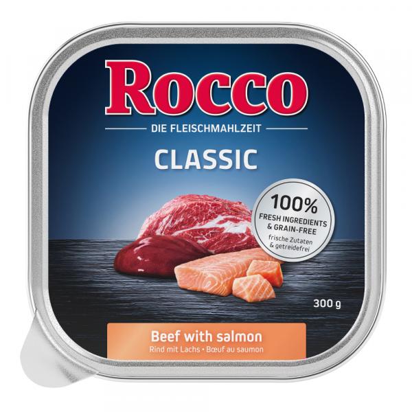 16 + 2 gratis! Rocco tacki, 18 x 300 g - Classic, wołowina i łosoś