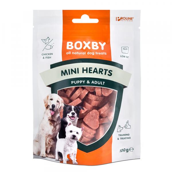 Boxby Puppy Snacks Mini Hearts - 3 x 100 g