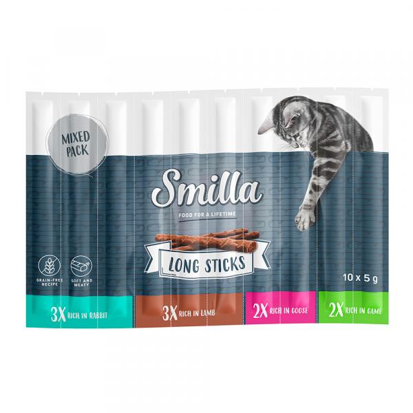 Smilla Long Sticks, 10 x 5 g - Pakiet mieszany 2 (4 smaki)