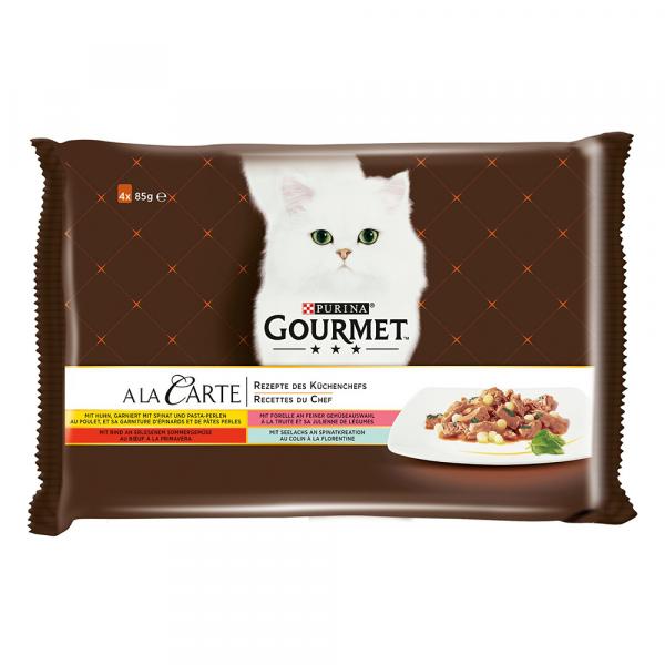 4 + 1 gratis! 5x Gourmet A la Carte, karma mokra dla kota, różne rodzaje - Mieszane smaki I, 5 x (4 x 85 g)