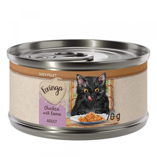 Korzystny pakiet Feringa Juicy Fillet, 24 x 70 g - Kurczak z tuńczykiem, 24 x 70 g