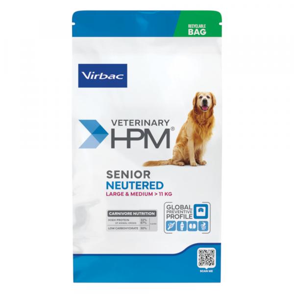 Virbac Veterinary HPM Senior Dog Neutered Large & Medium - 2 x 12 kg