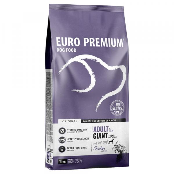 Euro-Premium Giant Adult Kurczak i Ryż - 15 kg