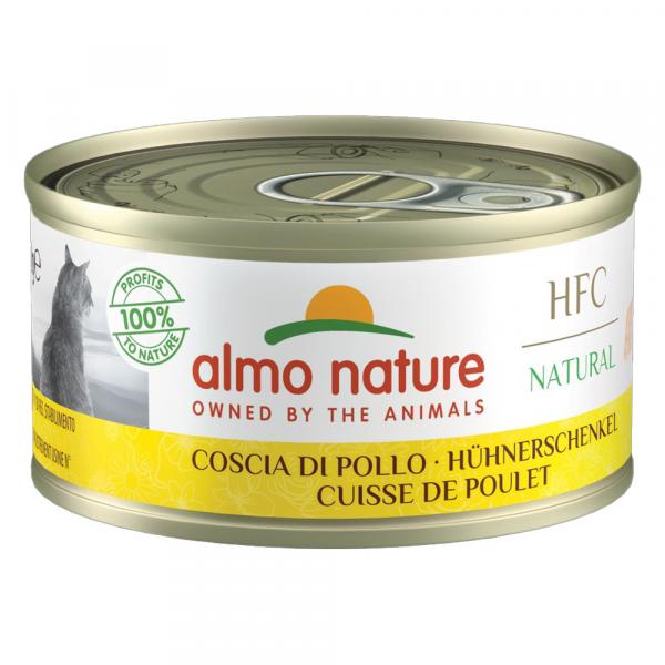 Almo Nature HFC Natural, 6 x 70 g - Udziec z kurczaka