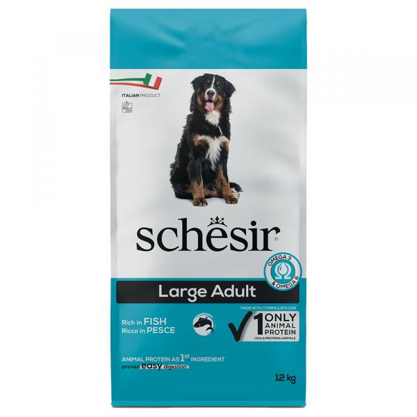 Schesir Dog Large Adult, z rybą - 12 kg