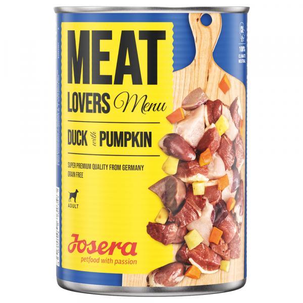 Josera Meatlovers Menu, 6 x 800 g - Kaczka i dynia