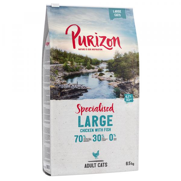 Dwupak Purizon karma dla kota, 2 x 6,5 kg - Large Adult, kurczak i ryba