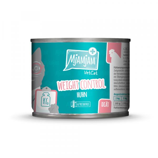 MjAMjAM VetCat Weight Control, 6 x 200 g - Kurczak