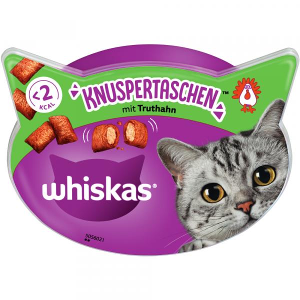 Whiskas Temptations, chrupiące poduszeczki - Indyk, 60 g