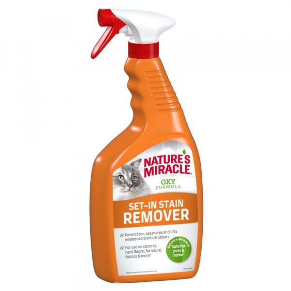 Nature's Miracle Cat Set-In Stain Remover - 2 x 709 ml