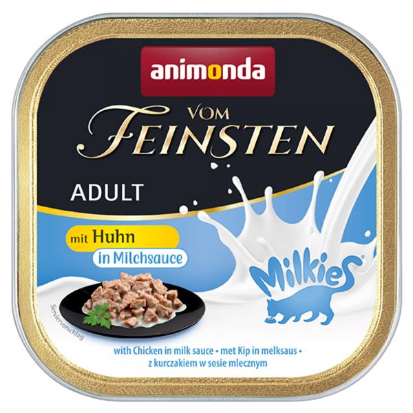 Megapakiet animonda Vom Feinsten Adult Milkies w sosie, 32 x 100 g - Kurczak w sosie mlecznym