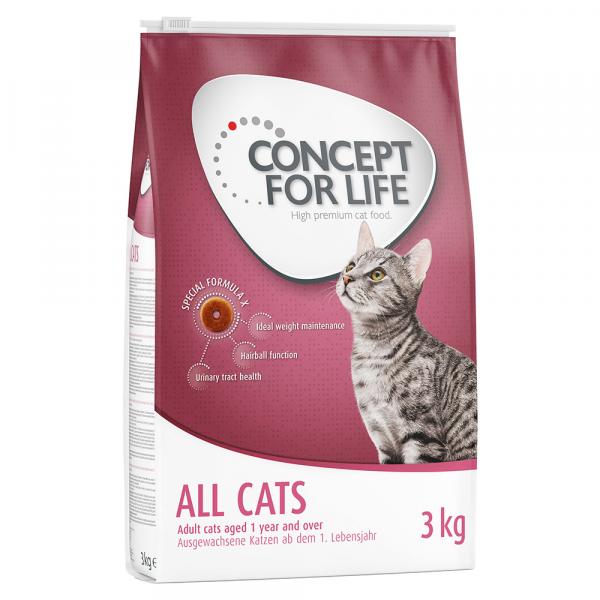 Concept for Life All Cats - ulepszona receptura! - 3 kg