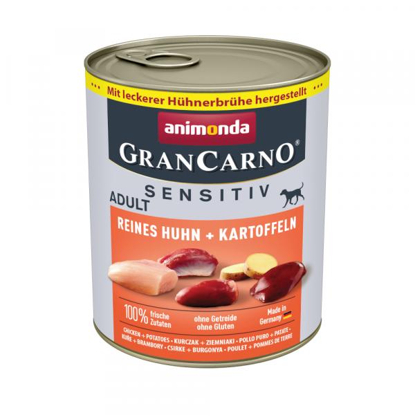 Animonda GranCarno Adult Sensitive, 6 x 800 g - Kurczak i ziemniaki