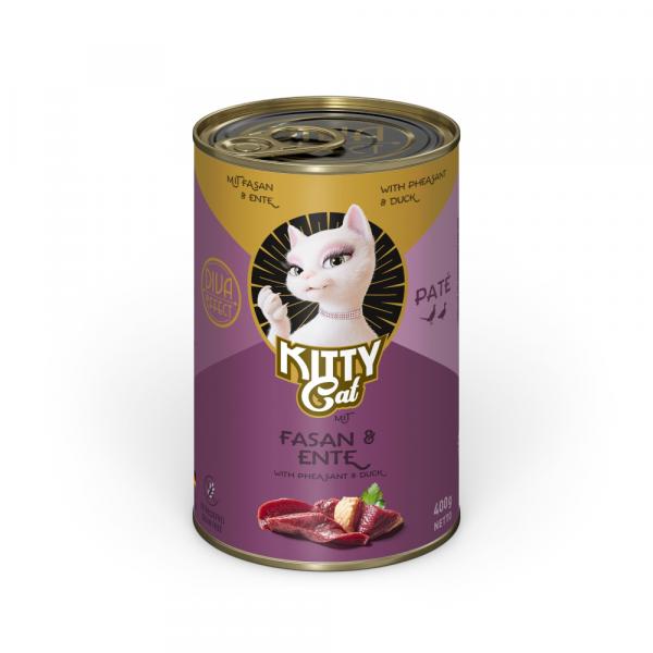 Kitty Cat Adult Pate, 6 x 400 g - Bażant i kaczka