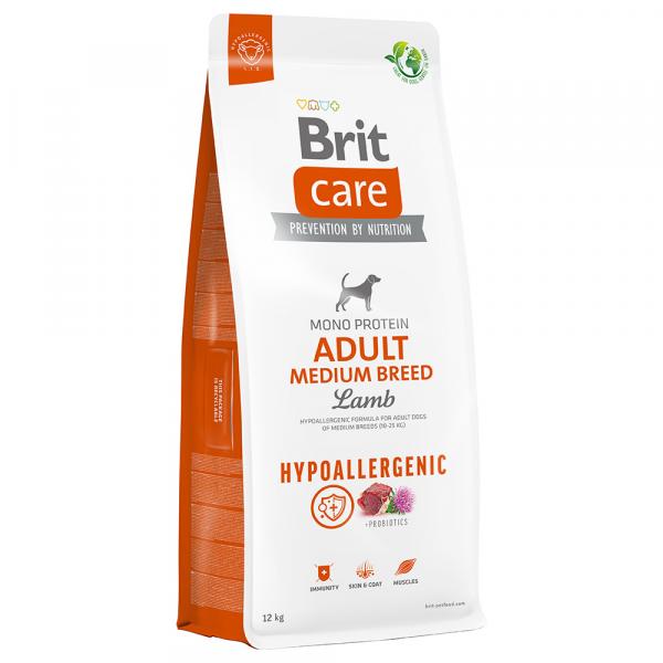 Brit Care Dog Hypoallergenic Adult Medium Breed, jagnięcina i ryż - 2 x 12 kg