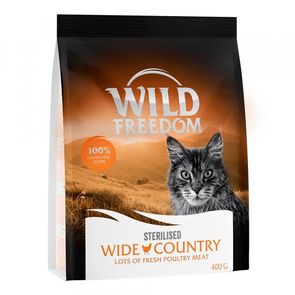 10% taniej! Wild Freedom, karma sucha dla kota, 2 x 400 g - Adult „Wide Country” Sterilised, drób