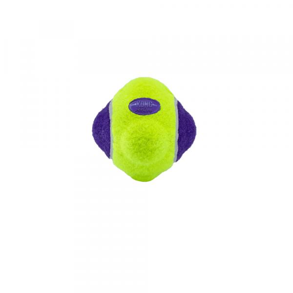 KONG AirDog Knobby Ball, piłka z piszczałką - Rozmiar M/L: Ø 8,9 cm