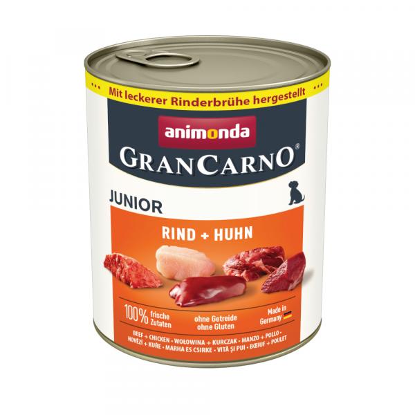 Animonda GranCarno Original Junior, 6 x 800 g - Wołowina i kurczak