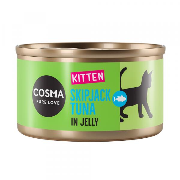 Cosma Original Kitten, 12 x 85 g - Tuńczyk bonito