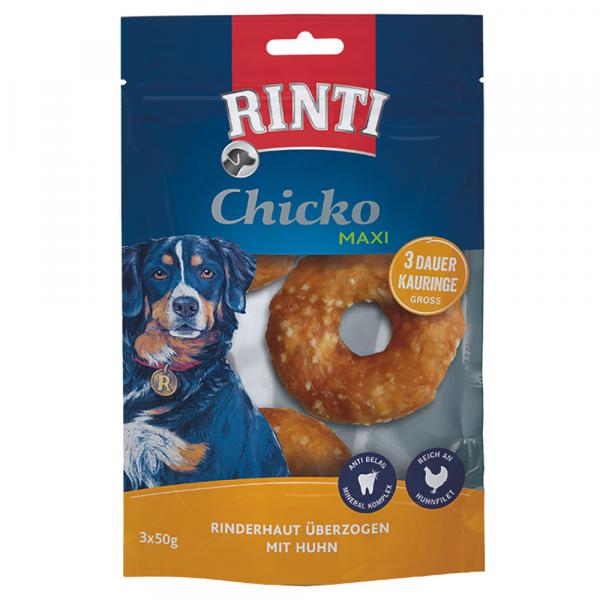 RINTI Chicko Kółeczka do żucia, duże - 3 x 50 g