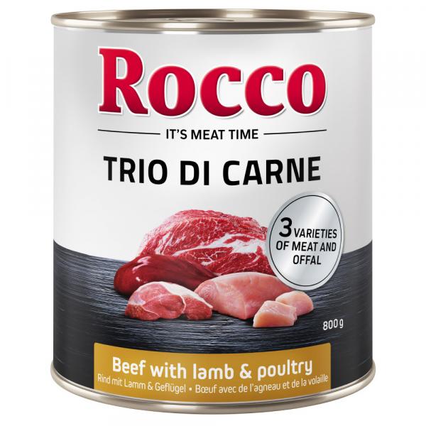 Rocco Classic Trio di Carne - Wołowina, jagnięcina i drób, 6 x 800g