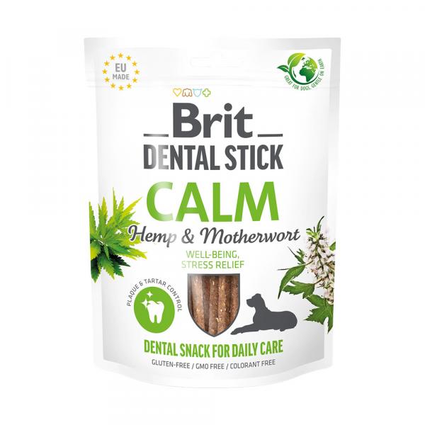 Brit Dental Stick Calm z konopiami i serdecznikiem - 251 g (7 sztuk)