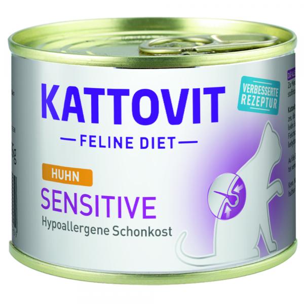 Kattovit Sensitive - Pakiet mieszany, 24 x 185 g