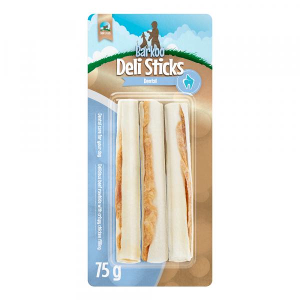 Barkoo Deli Sticks Dental pałeczki do żucia - Ok. 12,7 cm, ⌀ 1,7 cm (75 g)