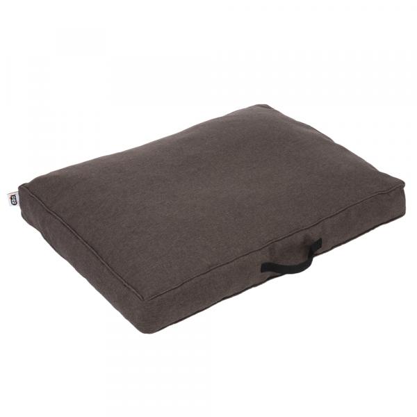 TIAKI, materac dla psa z pianką Memory Foam, brązowy - Dł. x szer. x wys.: 120 x 90 x 19 cm