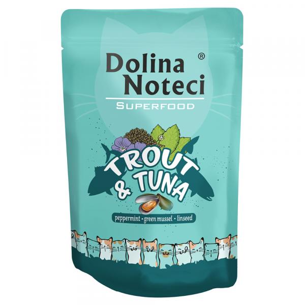 Dolina Noteci Superfood, 10 x 85 g - Pstrąg i tuńczyk